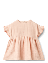 Wheat - Dress Lace Thit - Suknelė trumpomis rankovėmis kūdikiui - Rožinė