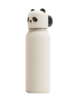 Liewood - Falk Water Bottle W Panda Lid 350 Ml - Maistui - Kreminė spalva
