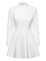 Bardot - Zephyra Long Sleeve Mini Dress - Trumpa suknelė - Balta