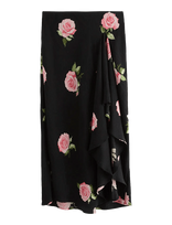 Lindex - Skirt Melissa - Maxi sijonas - Juoda