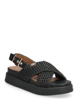 Tamaris - Women Sandals - Platforminės basutės - Juoda