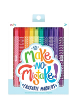 Ooly - Markers 12 Pcs - Erasable - Make No Mistake - Pieštukai - Marga / raštuota