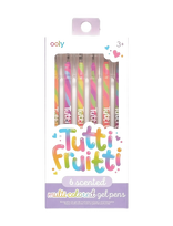Ooly - Scented Gel Pen 6 Pcs - Tutti Fruitti - Pieštukai - Marga / raštuota
