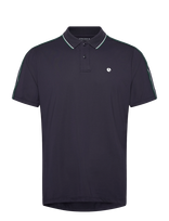 Björn Borg - Ace Retro Polo Shirt - Sportiniai trumparankoviai polo marškinėliai - Juoda
