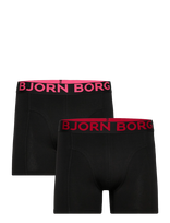 Björn Borg - Organic Cotton Stretch Boxer 2P - Bokseriai - Juoda