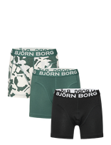 Björn Borg - Cotton Stretch Boxer 3P - Apatinės kelnaitės - Žalia