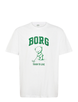 Björn Borg - Borg Classic Print T-Shirt - Sportiniai marškinėliai - Balta