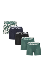 Björn Borg - Cotton Stretch Boxer 5P - Apatinės kelnaitės - Juoda