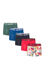 Björn Borg - Cotton Stretch Boxer 5P - Apatinės kelnaitės - Chaki spalva