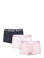 Björn Borg - Cotton Stretch Boxer Shorts 3P - Kelnaitės - Marga / raštuota