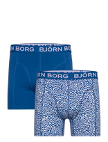 Björn Borg - Cotton Stretch Boxer 2P - Sportiniai bokser šortai - Mėlyna