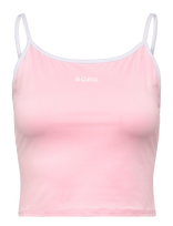 Björn Borg - Borg Cropped Strap Tank Top - Sportinė palaidinė be rankovių - Rožinė