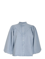 Minus - Msnew Solene Denim Shirt - Džinsiniai marškiniai - Mėlyna
