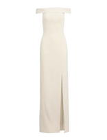 Lauren Ralph Lauren - Strtch Modern Crepe-Gown - Ilga suknelė - Kreminė spalva