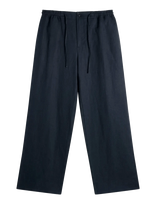 J. Lindeberg - Noah Drape Linen Pants - Lininės kelnės - Tamsiai mėlyna