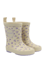 Pom Pom - Pmbliss Gumboots Aop - Guminiai batai be pamušalo - Kreminė spalva