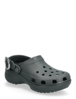 Crocs - Cls Platform Dipped Buckle Clg - Klumpės - Pilka