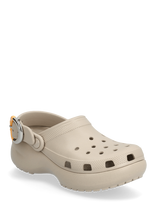 Crocs - Cls Platform Dipped Buckle Clg - Klumpės - Smėlio