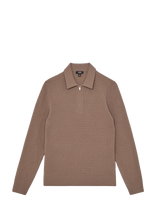 Reiss - Hamilton - Polo marškinėliai ilgomis rankovėmis - Ruda