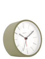 KARLSSON - Alarm Clock Belle Numbers Iron Moss Green - Žadintuvas - Chaki spalva