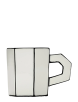 Serax - Tea Cup White/Black Carte Blanche Set/2 - Arbatos puodelis - Balta