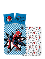 Spider-man - Bed Linen Senior Spiderman 3674 - 140X200, 60X63 Cm - Patalynė - Marga / raštuota