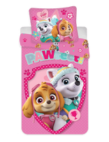 Paw Patrol - Bed Linen Junior Pp 1052 - 100X140, 40X45 Cm - Patalynė - Rožinė