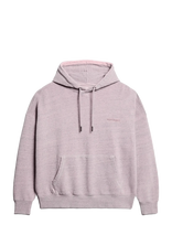 Superdry - Essential Logo Overdyed Hoodie - Džemperis - Rožinė