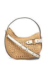 Lauren Ralph Lauren - Woven Straw Small Tasha Crossbody Bag - Rankinė - Smėlio