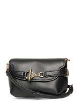 Lauren Ralph Lauren - Leather Small Blaike Crossbody Bag - Rankinė per petį - Juoda