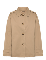 Lauren Ralph Lauren - Embroidered-Crest Twill Trench Coat - Lietpaltis - Smėlio