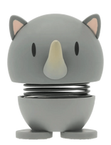 Hoptimist - Hoptimist Soft Rhino S Grey - Figūros ir skulptūros - Pilka