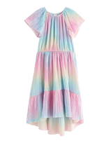 Lindex - Plissé Dress With Glitter - Proginė suknelė - Marga / raštuota