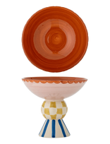 Bloomingville - Bob Pedestal Bowl - Dekoratyvinė lėkštė - Marga / raštuota