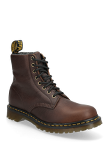 Dr. Martens - 1460 Wl Dark Brown Grizzly - Suvarstomi batai - Ruda