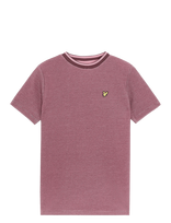 Lyle & Scott - Two Tone Waffle T-Shirt - Marškinėliai trumpomis rankovėmis - Rožinė