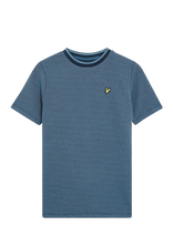 Lyle & Scott - Two Tone Waffle T-Shirt - Marškinėliai trumpomis rankovėmis - Mėlyna