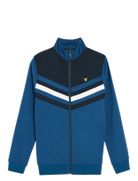 Lyle & Scott - Colour Block Track Jacket - Megztinis - Mėlyna