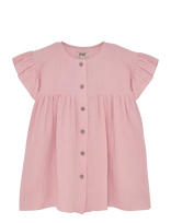 Huttelihut - Dress Ss Muslin - Suknelė trumpomis rankovėmis - Rožinė