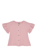 Huttelihut - Blouse Ss Muslin - Palaidinės ir tunikos - Rožinė
