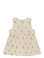 Minymo - Dress Ss Aop - Kūdikių suknelė be rankovių - Kreminė spalva