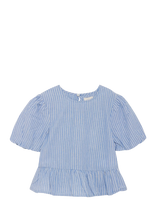 Creamie - Top Woven Stripe - Palaidinės ir tunikos - Mėlyna