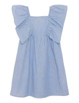 Creamie - Dress Woven Stripe - Suknelė trumpomis rankovėmis - Mėlyna
