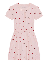 Minymo - Dress Ss Aop - Suknelė trumpomis rankovėmis - Rožinė