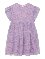 Creamie - Dress Flower Dobby - Suknelė trumpomis rankovėmis - Violetinė