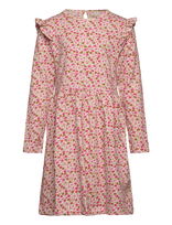 Minymo - Dress Ls Aop - Suknelė ilgomis rankovėmis - Rožinė