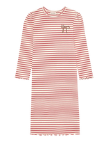 Minymo - Dress Ls Rib - Suknelė ilgomis rankovėmis - Raudona