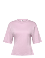 Monki - Fitted Dart Detail T-Shirt - Marškinėliai trumpomis rankovėmis - Rožinė
