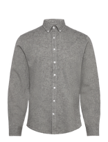 Lindbergh - Linen/Cotton Shirt L/S - Lininiai marškiniai - Pilka