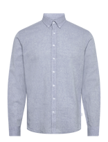 Lindbergh - Linen/Cotton Shirt L/S - Lininiai marškiniai - Mėlyna